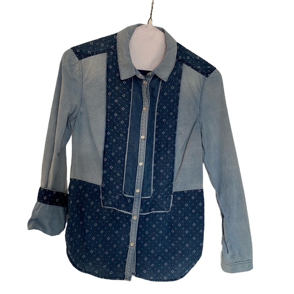 Snap button denim shirt - Picture 2 of 3